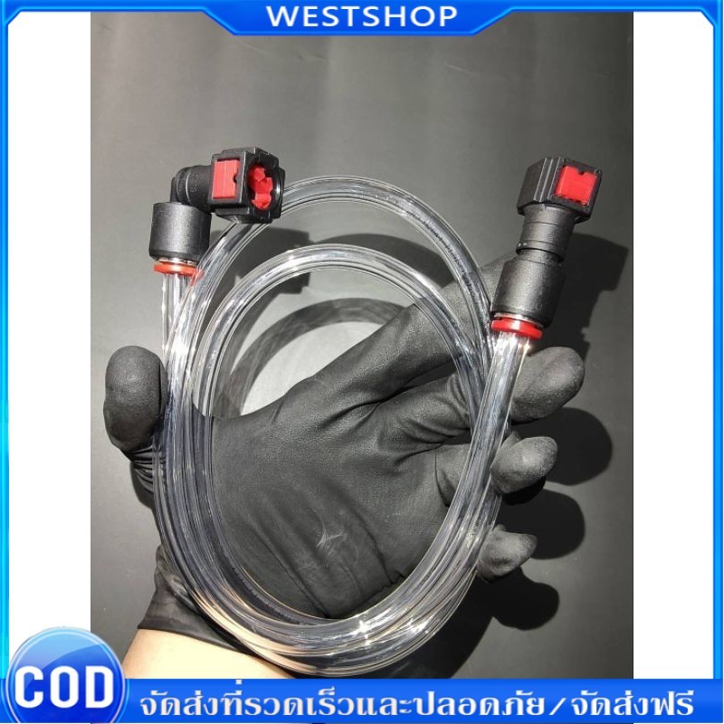 สายน้ำมัน รถหัวฉีดสายใส หัว ตรง+งอ สายใหญ่โต8มิล ปลดเร็วพร้อมสายทนแรงดัน ราคาเส้นละ125บาท  ยาวประมาณ1เมตร