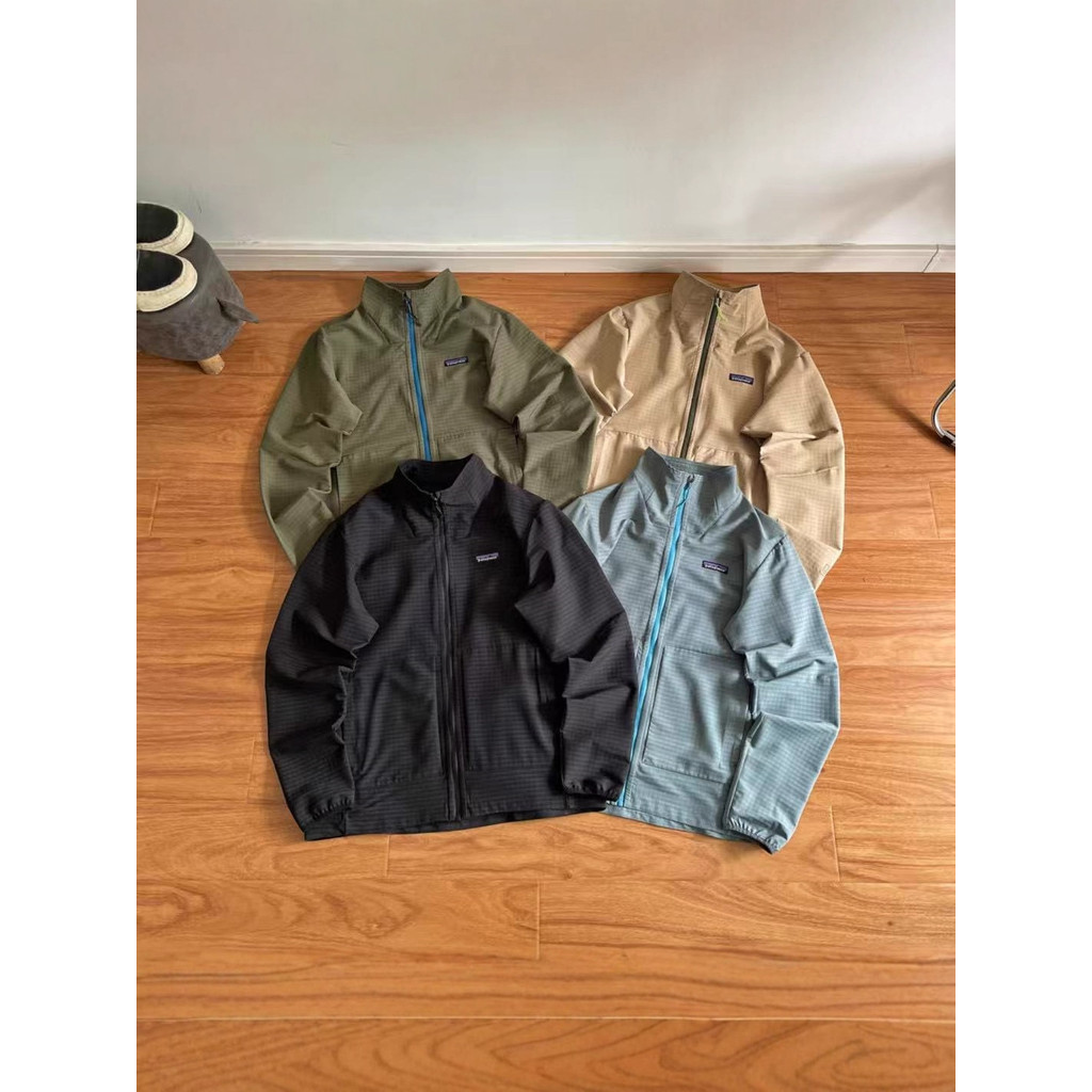 OUZ7 Patagonia M's R1 TechFace Technical Fabric Sports Stand Collar Zipper Jacket Soft Shell
