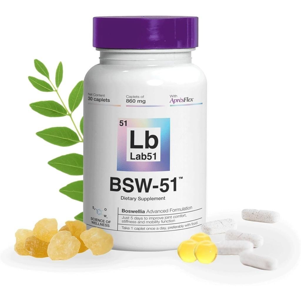 Boswellia Serrata AprèsFlex® Advanced Joint Support – BSW-51 พร้อมกรดไฮยาลูโรนิก, คอลลาเจน Type II &