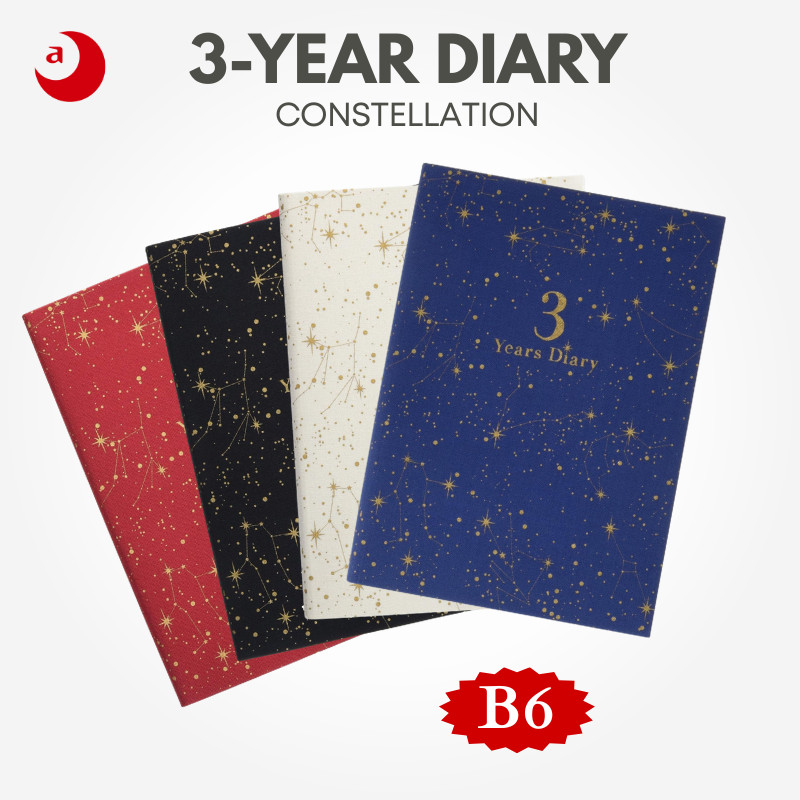 ARTEMIS 3 Years Diary - Constellation B6 Size, Japan Diary/ Journal Stationery