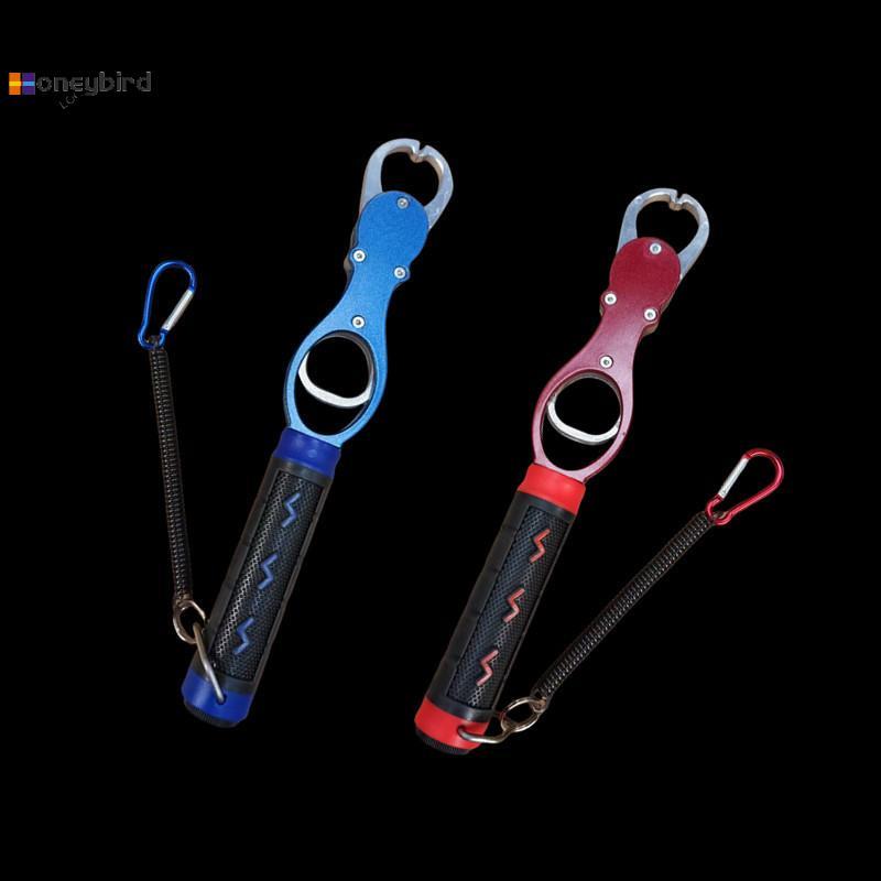 Kaleidoscope ตกปลา Lip Gripper ปลา Plier Hand Grip แบบพกพาอลูมิเนียมตกปลา Grip Hook Gripper พร้อมน้ํ