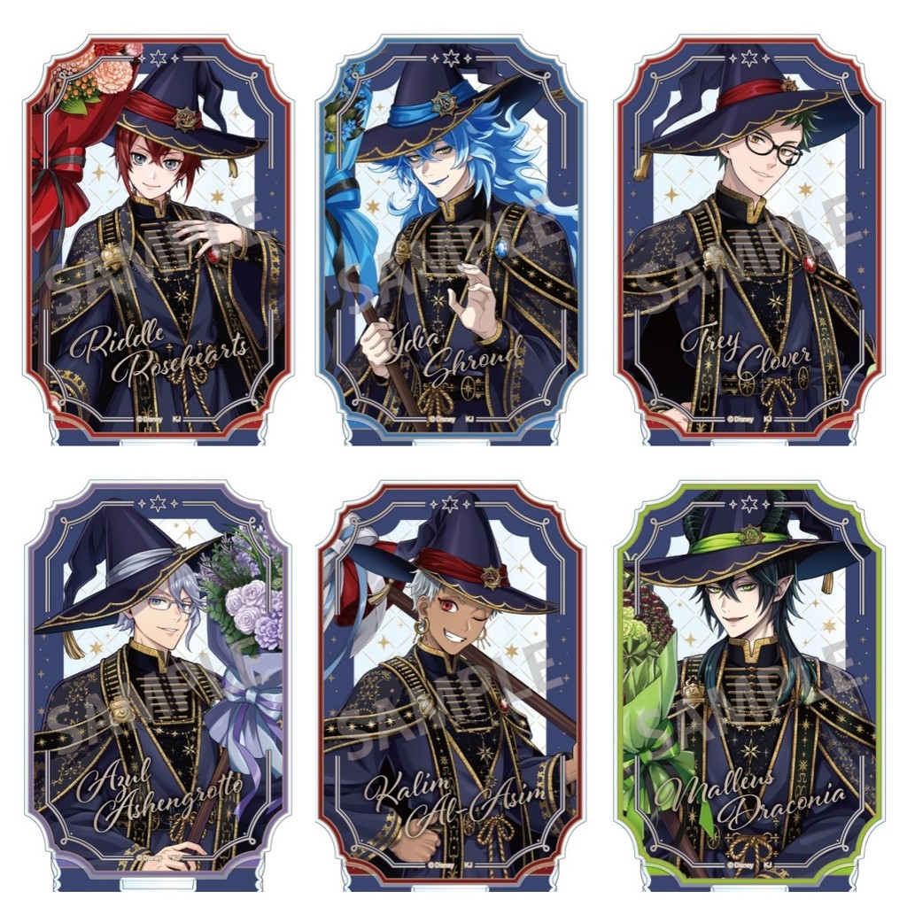 Bloom วันเกิดแผ่นตกแต่งโต๊ะ Twisted-Wonderland Standee Riddle Rosehearts คอลเลกชันเครื่องประดับ Accesorios Floyd Leech อะคริลิค