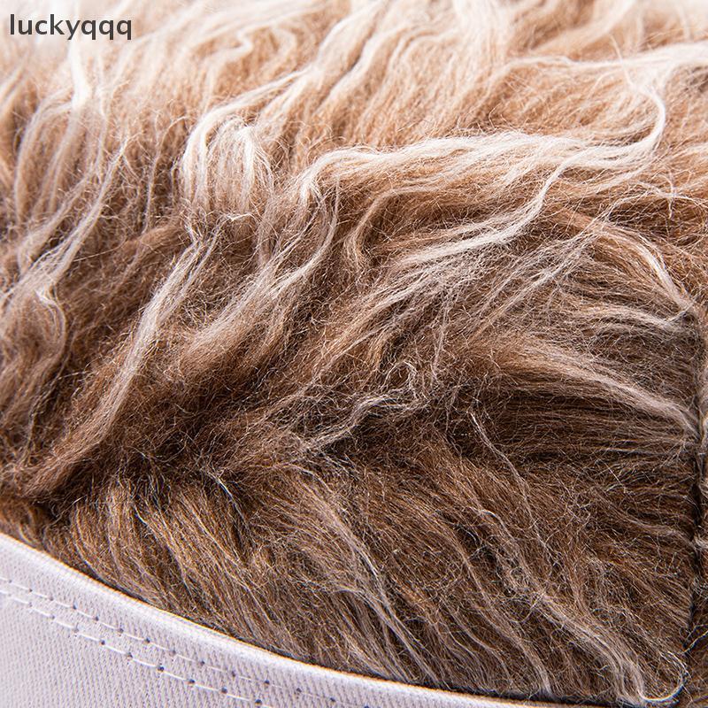 Luckyqqq Casual กระชับผู้ชายผู้หญิง Sun Shade ปรับ Sun Visor เบสบอล Spky ผมวิกผม Spiked วิกผมเบสบอลหมวก well ราคา ถูกที่สุด ดีลบีเคเค แกลเลอรีภาพที่ 6