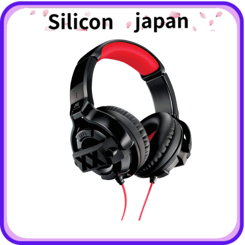 JVC KENWOOD JVC HA-XM20X XX Series Closed-Back Headphones Black & Red