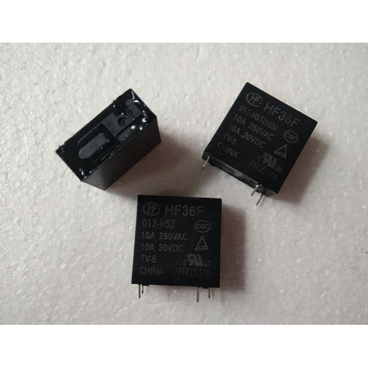 ((1ชิ้น) ชิ้นส่วนอิเล็กทรอนิกส์พร้อมสต็อก HF36F 012-HST รีเลย์มาโคร JZC-36F 4 Pins