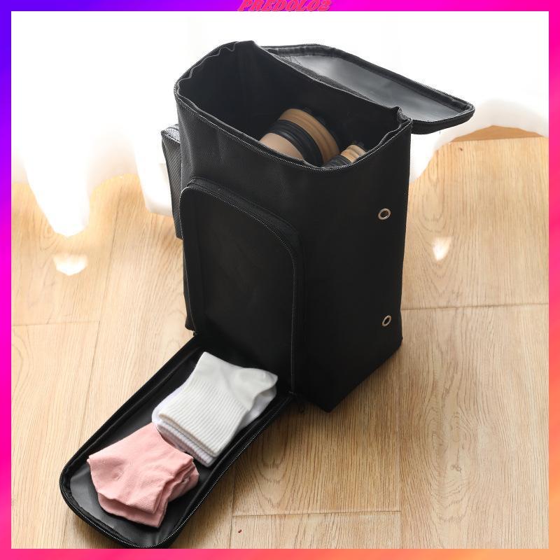 [Predolo2] Sporting Goods Golf Shoe Bag and Outside Pocket, Zippered Shoe Carrier Bag for, Socks, Te