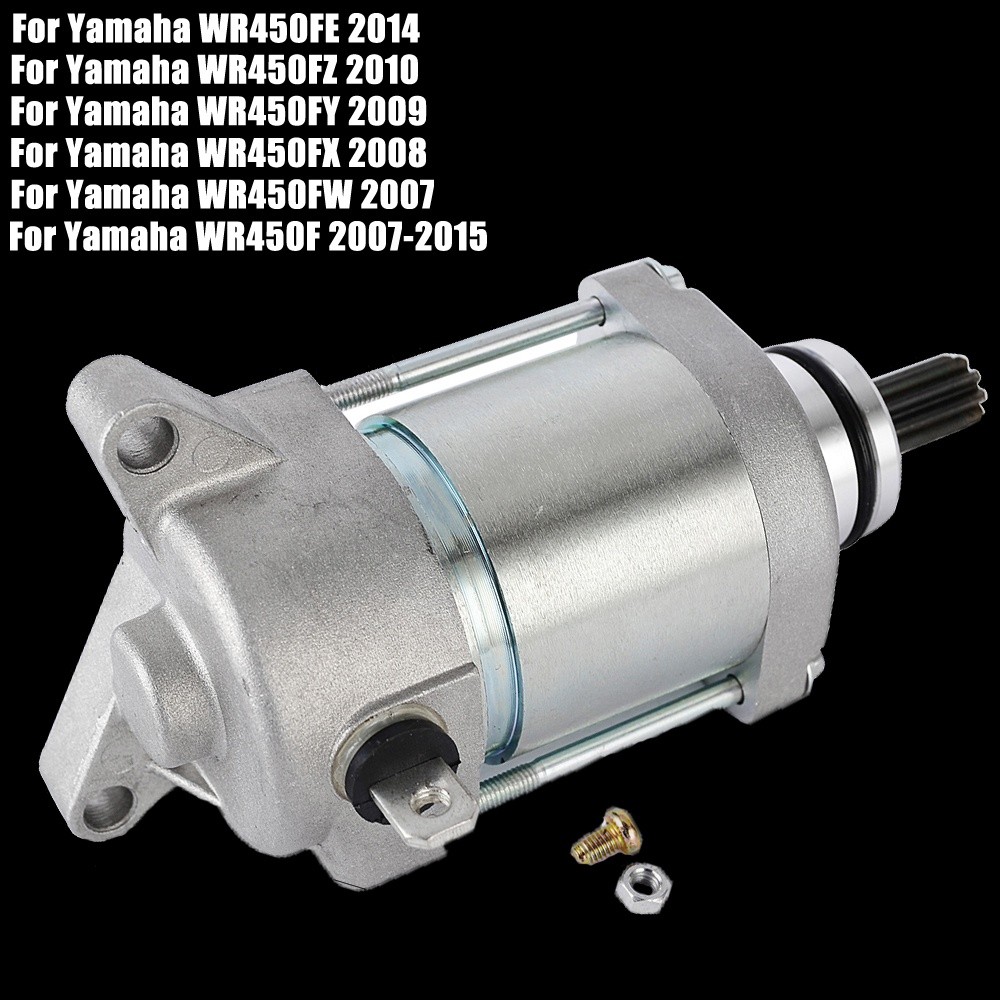 มอเตอร์สตาร์ทเตอร์ สําหรับ Yamaha WR450FE WR450FZ WR450FY WR450FX WR450FW WR450F 2007-2015 WR 450F 4