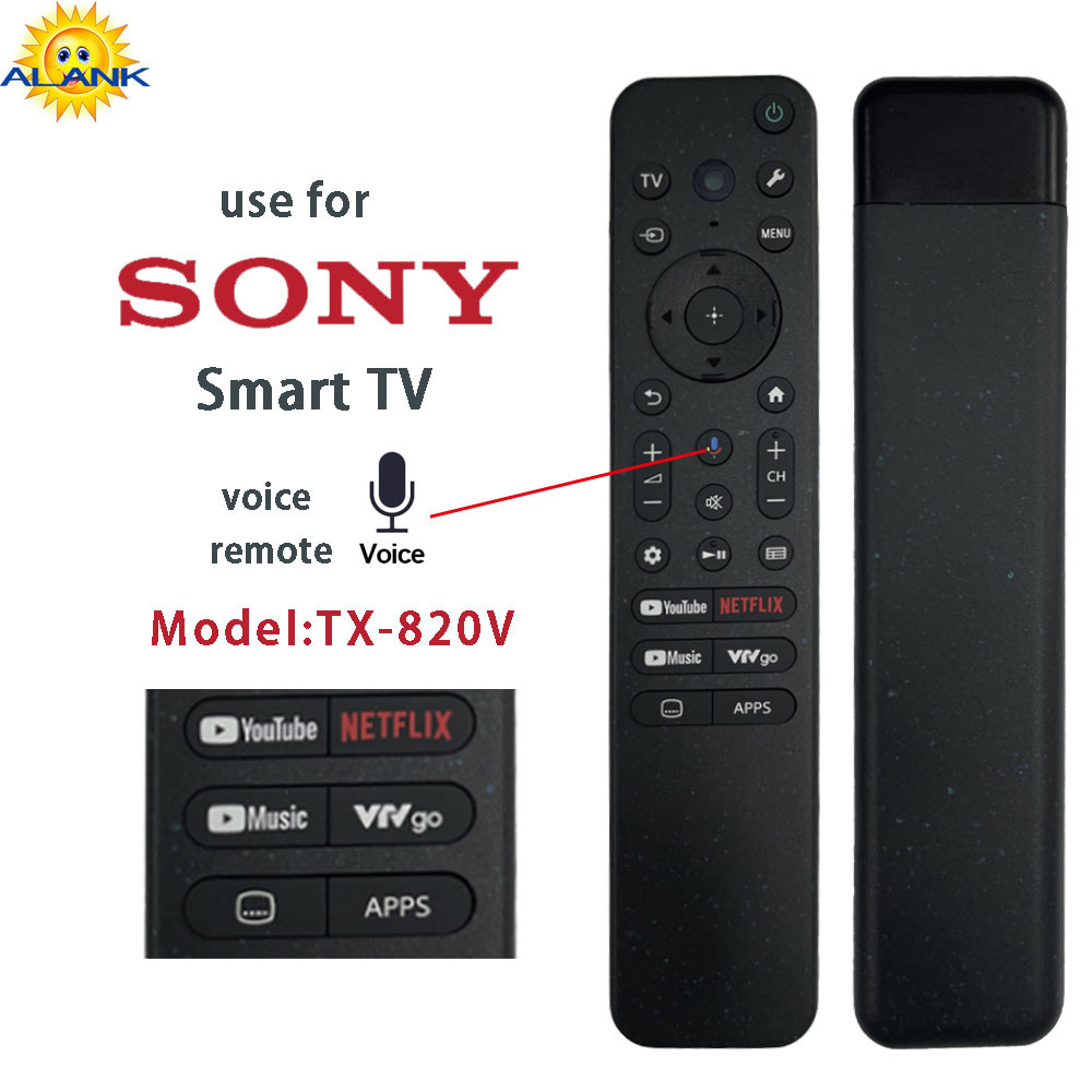 ALANK ของแท้รีโมทคอนโทรลเสียง SONY LED สมาร์ท Android 4K TV RMF-TX820V