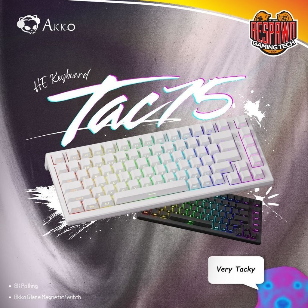 Akko TAC75 HE คีย์บอร์ดแม่เหล็ก RGB แบบมีสาย Shine-Through