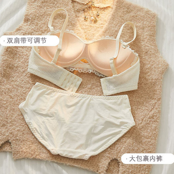 🎀bearbra🎀บราหนา มีฟองน้ำ บราเกาะอก ไม่มีโครง 4 แถว 3 ตะขอ ชุดชั้นในน่ารัก - รูปที่ 5