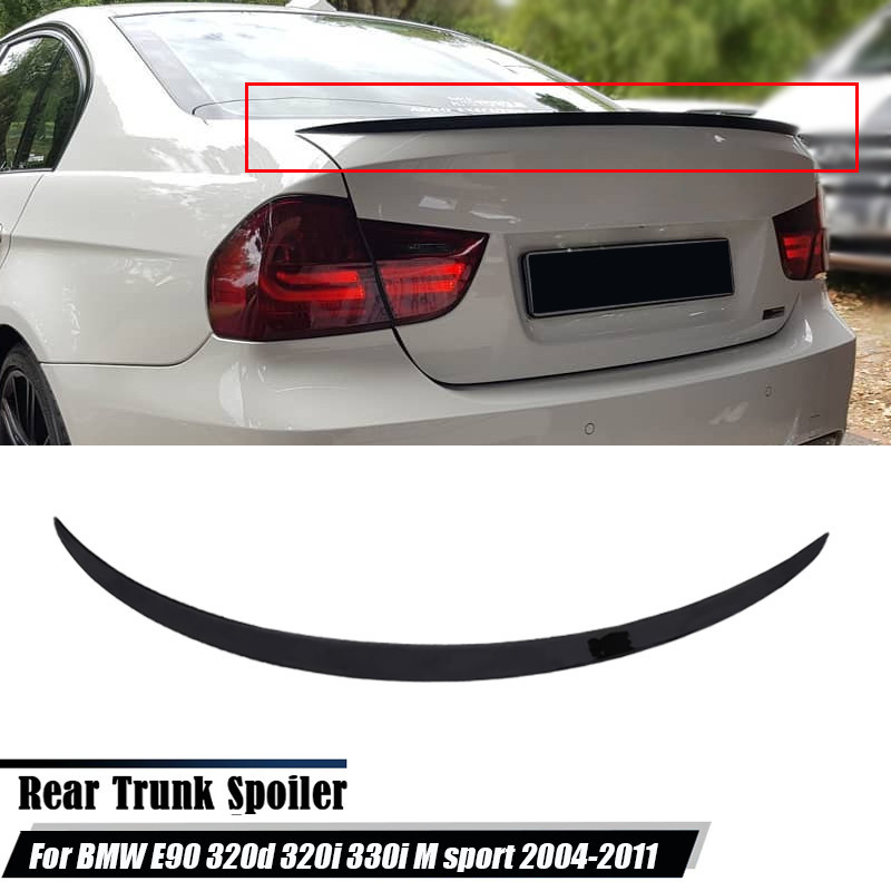 เหมาะสําหรับ BMW 3 Series E90 320d 320i 330i M sport 2004-2011 อุปกรณ์เสริมรถด้านหลัง Trunk Boot Lip