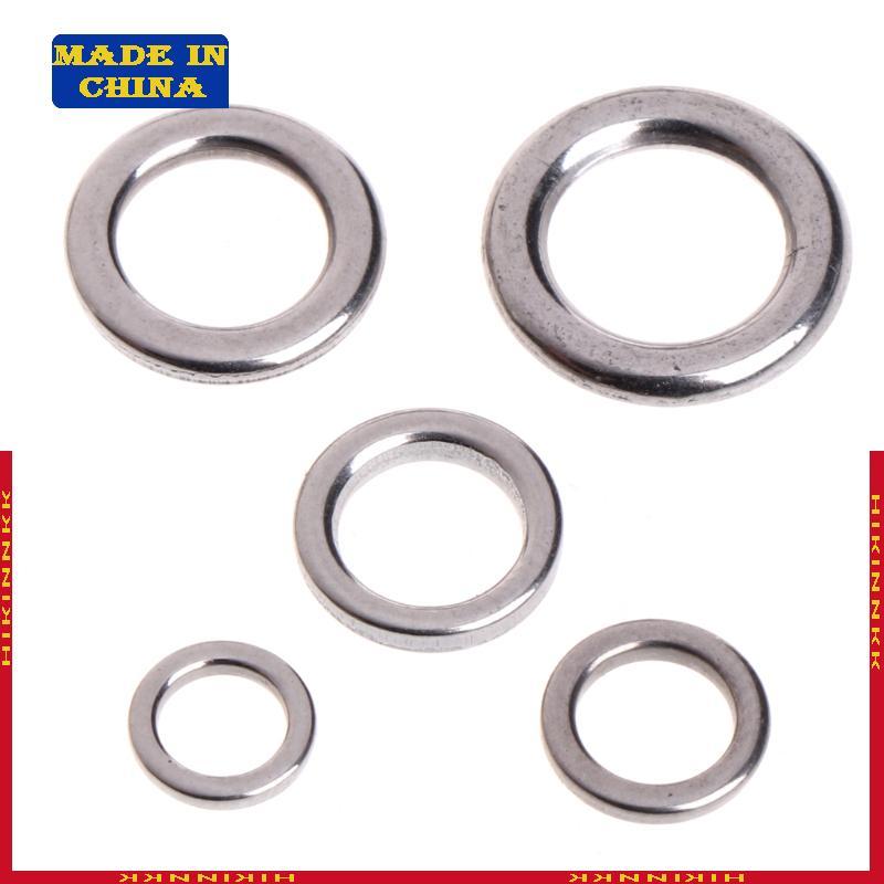 Hik อะไหล่ตกปลารวมสแตนเลส Snap Ring และ Connector สำหรับล่อปลา