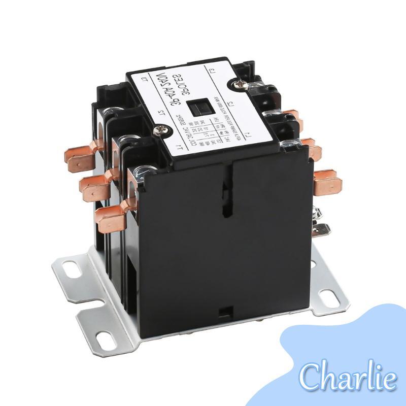 3 Poles 40A 220V Contactor Strong HVAC System Relays Brass Contacts Strong