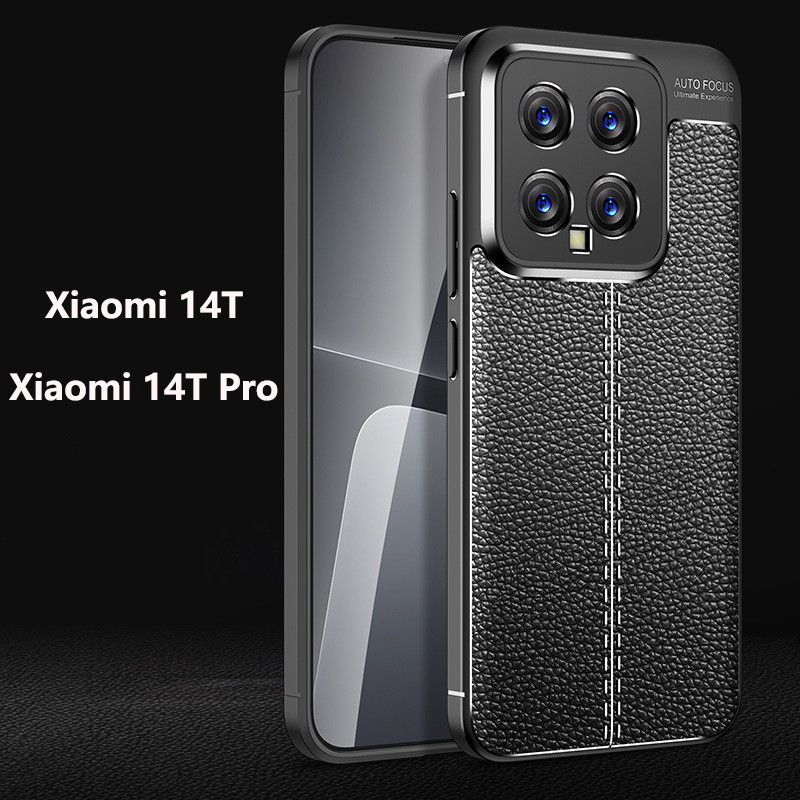 CASE XIAOMI MI 14 / MI 14T / MI 14T PRO / MI 14 PRO CASE AUTOFOCUS LEATHER SILICONE CARBON ORIGINAL 