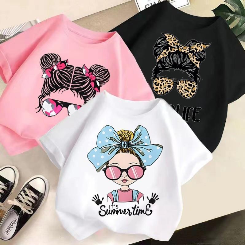 [COD]KIDS  เสื้อยืดแขนสั้น แฟชั่นฤดูร้อน สําหรับเด็กผู้หญิง และเด็กผู้ชาย + สูง 100-150 ใส่สบาย จัดส่งท้องถิ่นจากประเทศไ