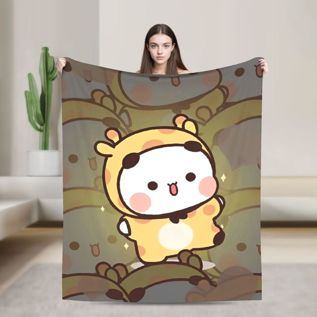 Bubu และ Dudu Series ผ้าห่ม Warm Soft ความแปลกใหม่ Plush โยนผ้าห่มสําหรับห้องนั่งเล่น Picnic Flannel ผ้าคลุมเตียงผ้าคลุมเตียง