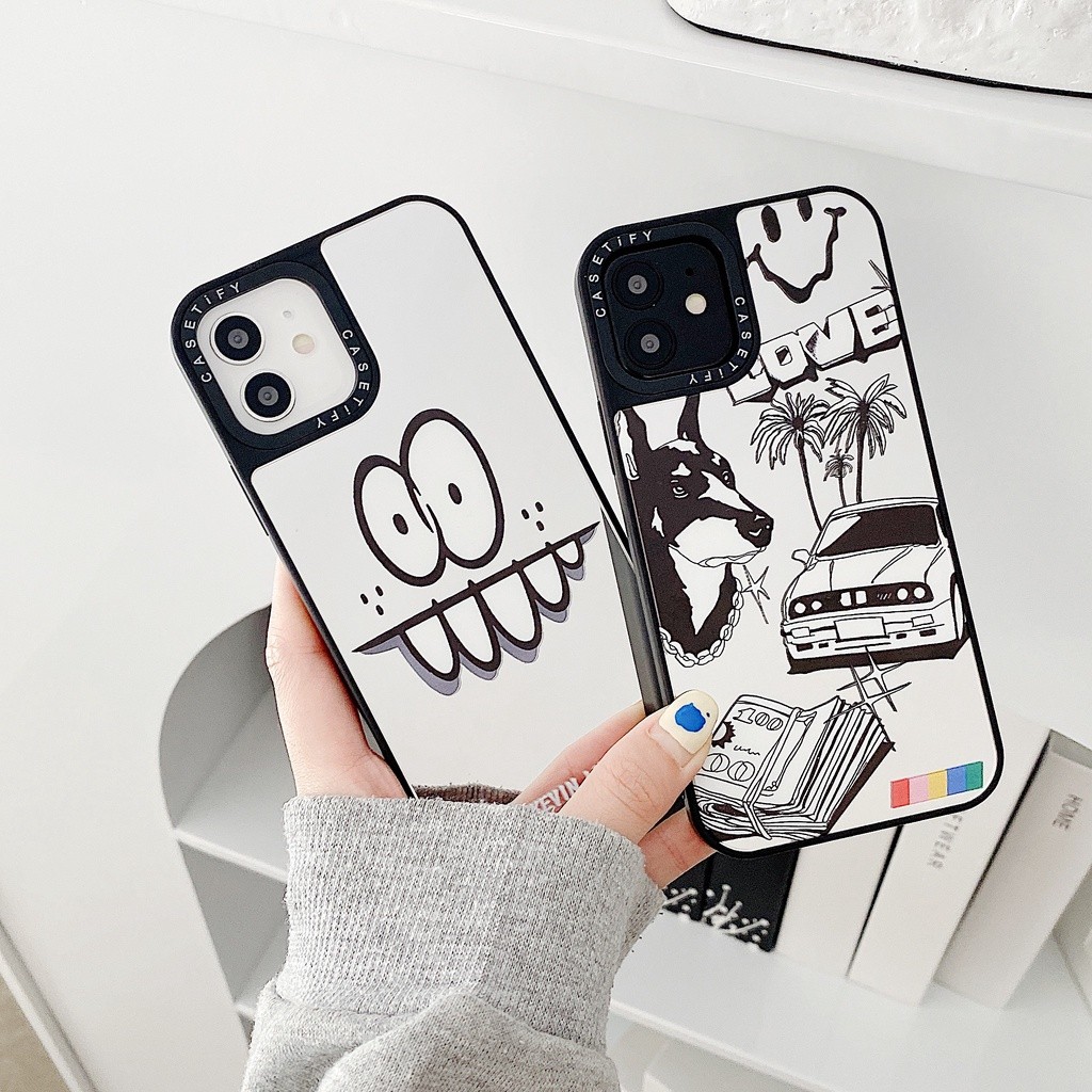 CASET Mirror Designer SWAG Dog Dollars รถ GTA KEVIN LYONS Hard Case Cover Casing เข้ากันได้กับ iPhon
