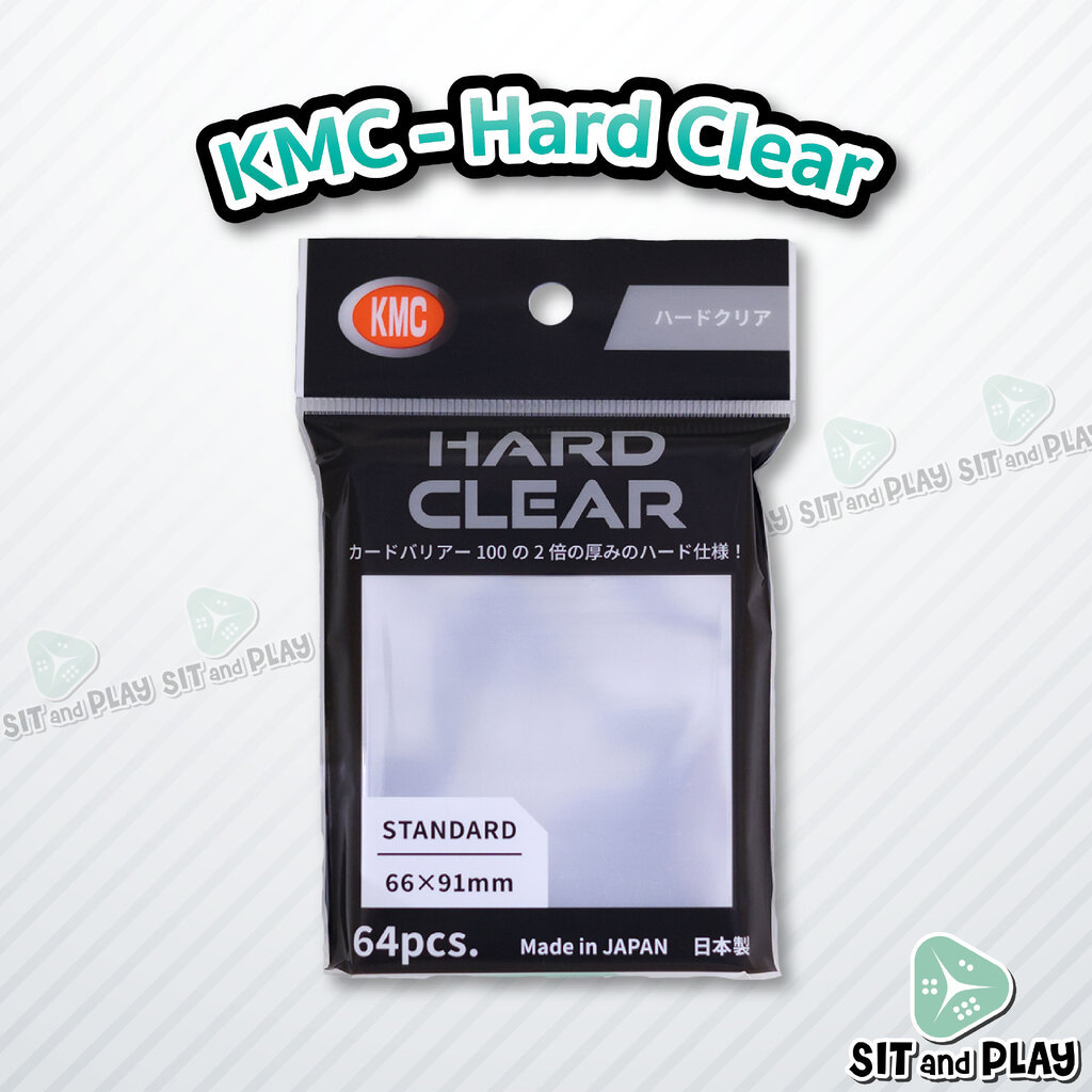 KMC - Hard Clear ( Standard Size ) Single-Card Protection Hard Sleeve ซองใส แบบหนา สำหรับสะสมการ์ด 64 ซอง ขนาดซอง 66x...