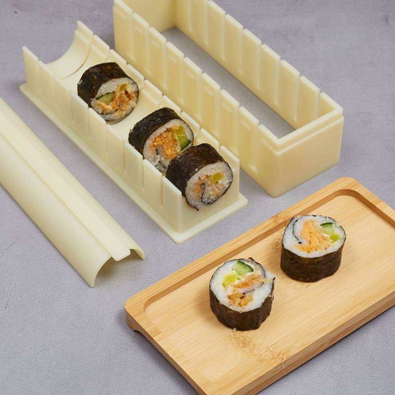 Sushi Cutter Sushi Machine Japanese Sushi Tool Rice Ball Making Mold Seaweed Sushi Set GlHY