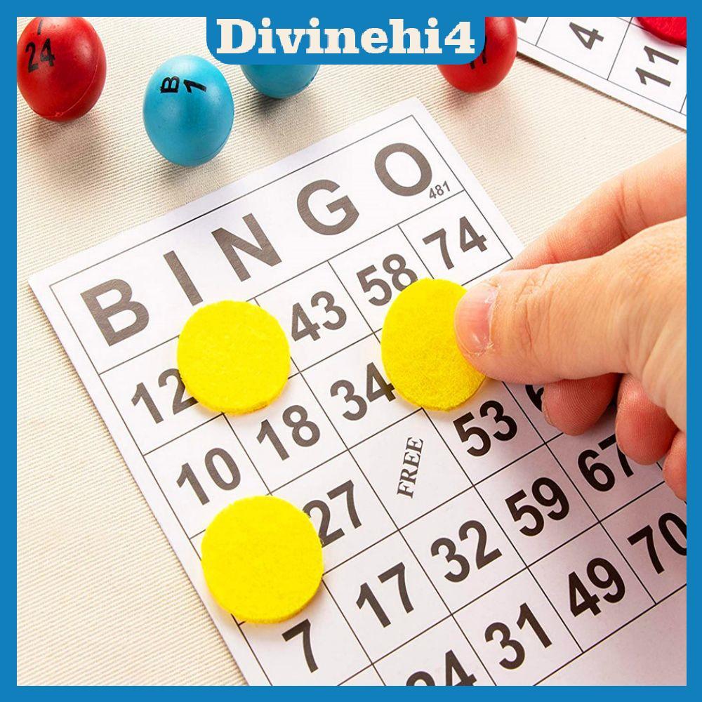 <divinehi4> 60 การ์ด bingo ที่ไม่ซ้ํากัน BINGO การ์ดเกมความบันเทิงสําหรับเด็กแบบดิจิตอล
