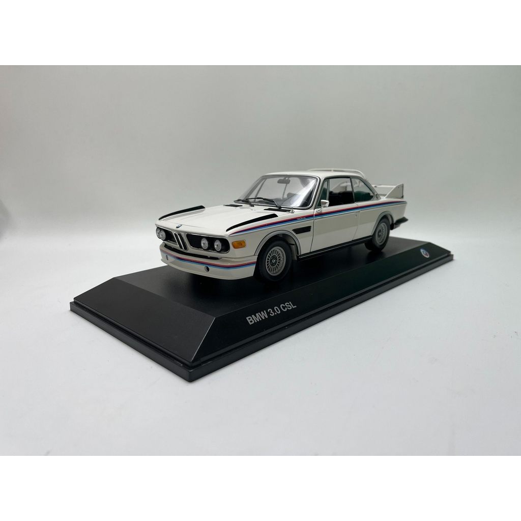 [คลังสินค้าพร้อม] Mini Cut 1/18 BMW BMW 3.0 CSL Car Model Classic Four Open 1973-75 Alloy Car Model,