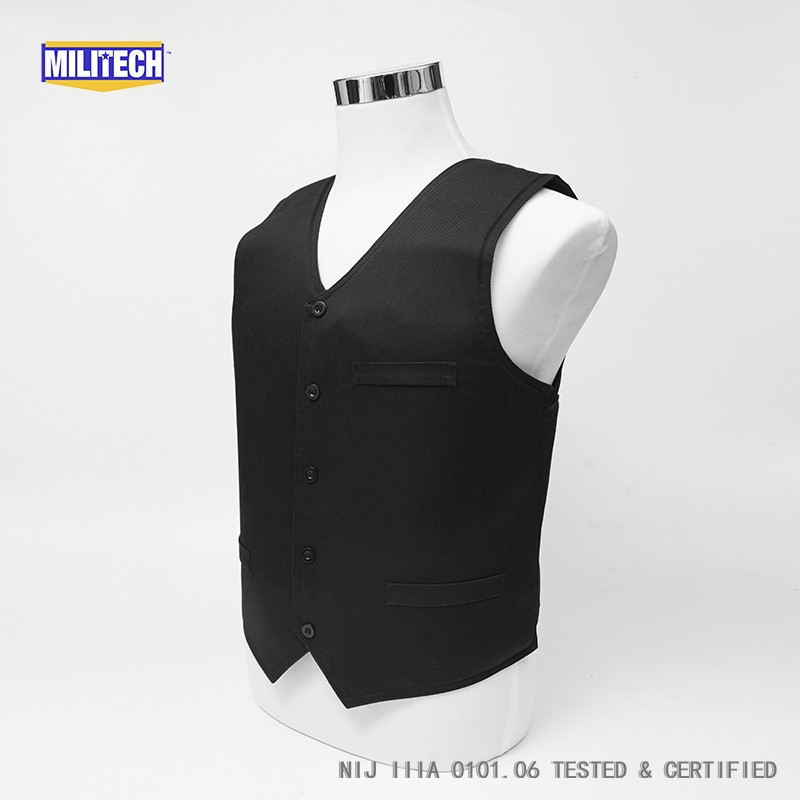 Militech VIP Style กระสุนและมีด-proof ระดับ 2 ใช้วัสดุอะรามิดสำหรับการป้องกันที่เหนียวแน่น