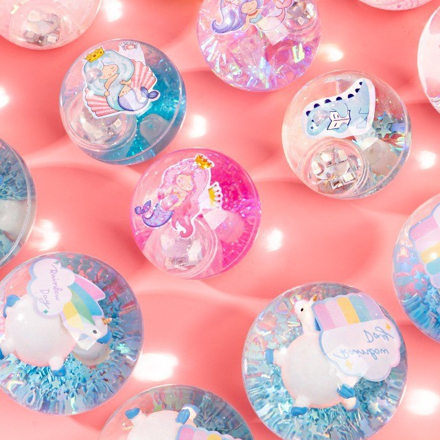 Bouncy Ball เด็กขนาดใหญ่ Luminous Bounce Ball ชายหญิง Bounce คริสตัลเรืองแสงกระพริบ Bounce Ball ของเ