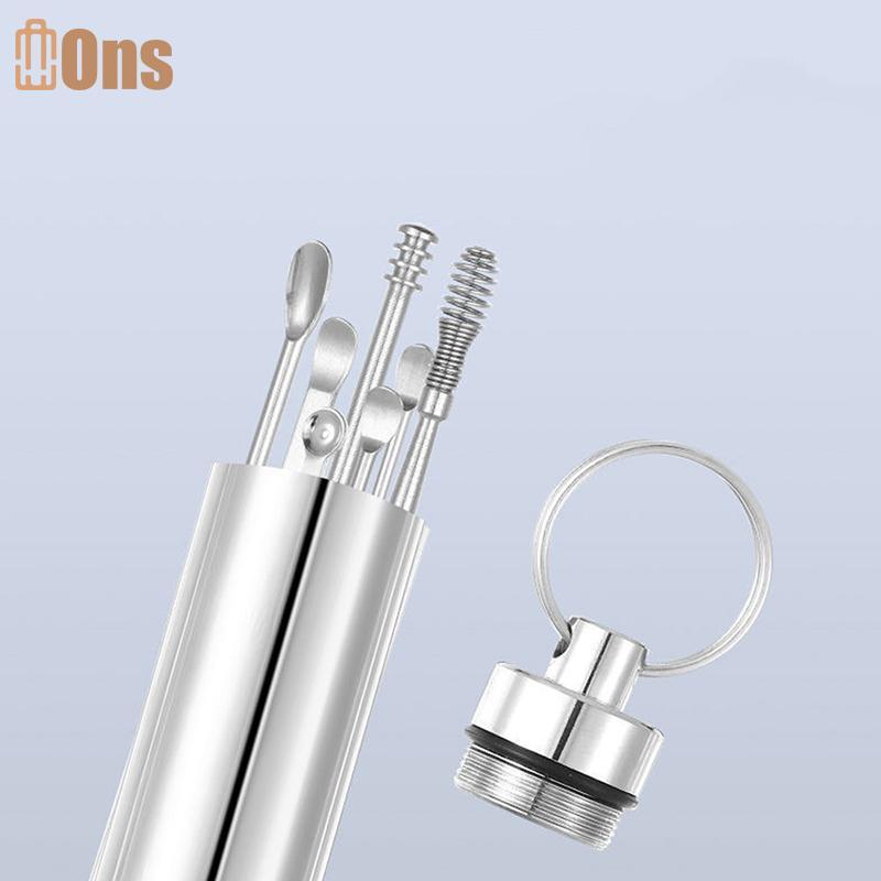 Ons 6/7 ชิ้นหู Pi ทําความสะอาดเครื่องมือดูแลสุขภาพขี้หู Remover ทําความสะอาด Curette ชุดที่