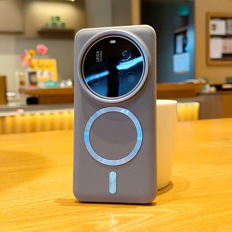 สําหรับ Xiaomi 17 Ultra, 15 14 Ultra Case ELVEV กันกระแทก PU หนัง Hard PC CD แหวนดูดฝาครอบโทรศัพท์ ราคา ถูกที่สุด ดีลบีเคเค แกลเลอรีภาพที่ 5