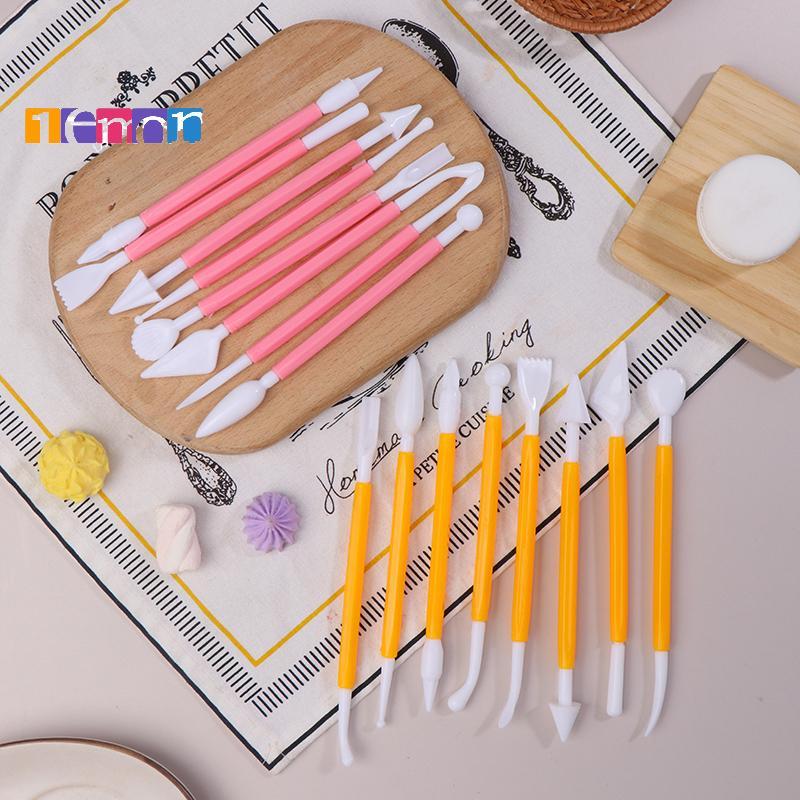 [Lemon] 8 ชิ้น/เซ็ตเครื่องมือการสร้างแบบจําลองดินพลาสติกขี้ผึ้งแกะสลักเครื่องปั้นดินเผาเครื่องมือแกะ