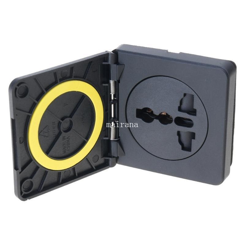 MT Standard 10A 250V Wall Socket Home Wall Charger พร้อมฝาครอบแบบพลิกสําหรับ RV Caravans