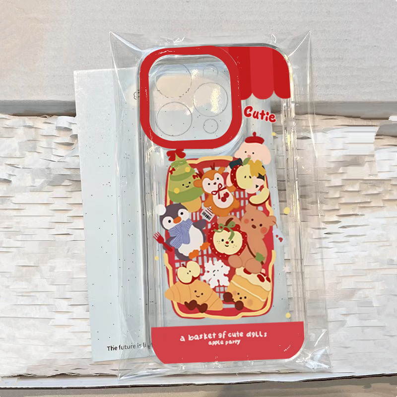 SAMSUNG สวัสดีปีใหม่สัตว์น่ารักโปร่งใสเคสโทรศัพท์สําหรับSamsung S23 FE S24 FE S25 S24 S23 S22 Plus Ultra S21 S20 FEฝาครอบ - รูปที่ 5