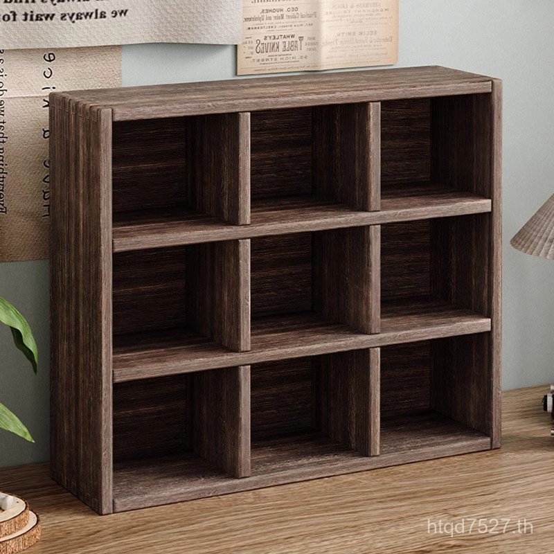 ชั้นวางหม้อดินสีม่วง Multi-Solid Wood Rack Pavilion Place ถ้วย Bogu Rack Treasure ถ้วยชาจีน Desktop 