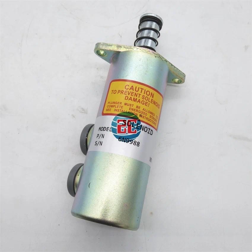 อุปกรณ์เสริมรถขุดเครื่องจักรก่อสร้างเหมาะสําหรับ Caterpillar Flameout Solenoid Valve 12v 6N-9988