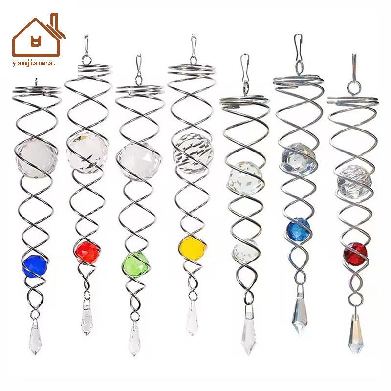 YANCA Sun Catcher Wind Spinner ตกแต่งเกลียวเกลียว WIND Spinner Gazing Ball เกลียวหาง Wind Spinner St