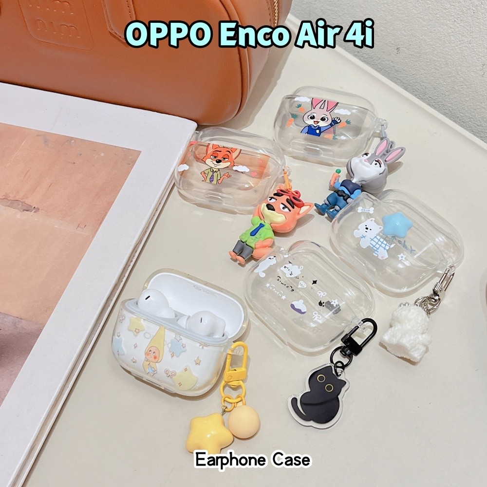 Fast ShipmentFor OPPO Enco Air 4i Case Casing Soft Silicone Headphone Case ลายการ์ตูนน่ารัก