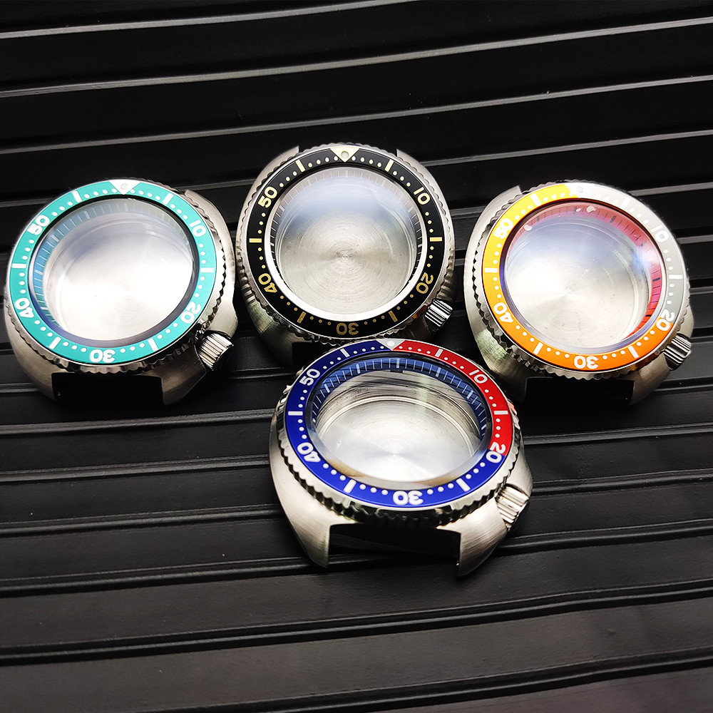 อุปกรณ์เสริมนาฬิกา~เคสนาฬิกาสแตนเลส Sapphire Substitute SKX007 Big Abalone Seiko Watch Case NH35A/NH