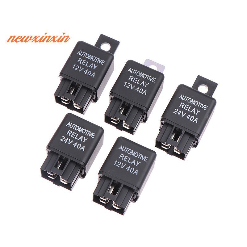 [NT-t] 1 PC รีเลย์รถยนต์ 12V 24V 40A 40 AMP ยานยนต์ Van Boat Bike 4 Pin SPST Alarm Relay Auto Replacement Parts [ใหม่]