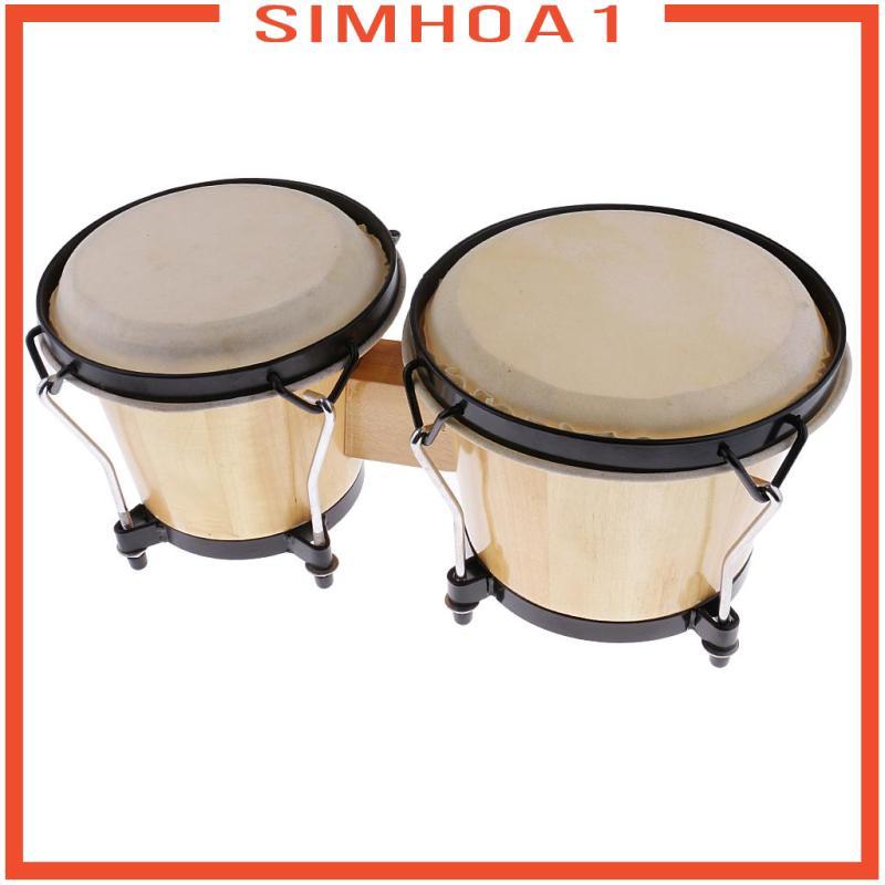 [Simhoa1] Professional African Djembe Hand Bongo Drum Percussion เครื่องดนตรีของขวัญ