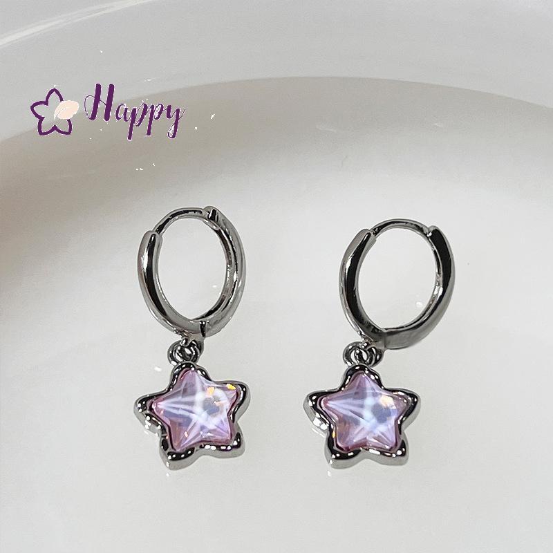 จี้ต่างหู Moonlight Star Stone สไตล์ Gothic Y2K เหมาะสำหรับ Egirls