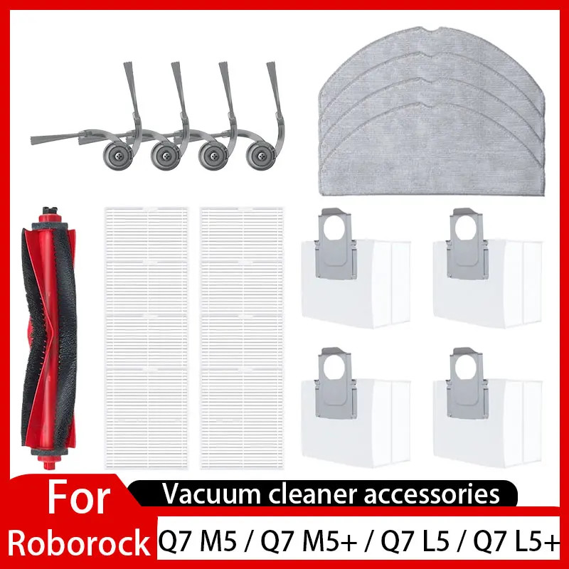 Roborock Q7 M5 / Q7 M5+ / Q7 L5 / Q7 L5+ / Q7 TF / Q7 TF+ / Q7B / Q7T+ Plus อะไหล่แปรงหลัก กรองฝุ่น 