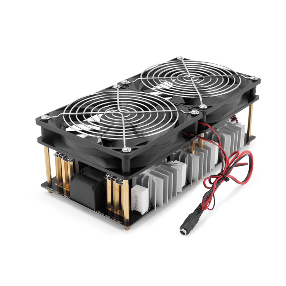 Kkmoon1-TH XIXIAN 2500W Max 50A ZVS สูงความถี่เหนี่ยวนำพิมพ์ Circuit Board + ขดลวด + เบ้าหลอมปั๊ม