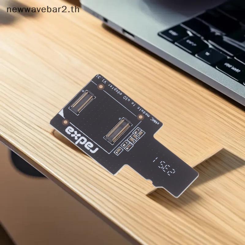 # waveba # EMC To USD Board Adapter Board MicroSD TF Card Burning Modules สําหรับ RO PI 4A/4B.