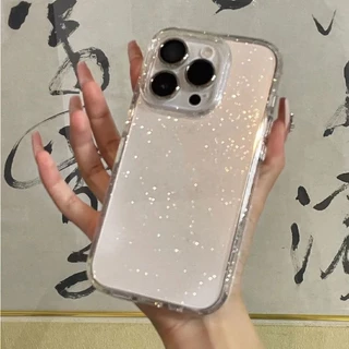 เคสใสนิ่ม กากเพชรระยิบ สำหรับ iPhone หลากหลายรุ่น