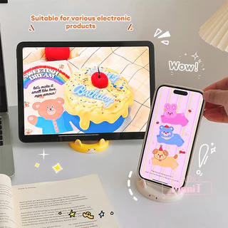 [MTech]ที่วางโทรศัพท์รูปแมวการ์ตูน 3 มิติ ดีไซน์สร้างสรรค์ ปรับมุมมองได้ เหมาะสำหรับตั้งโต๊ะ ออฟฟิศ และบ้าน