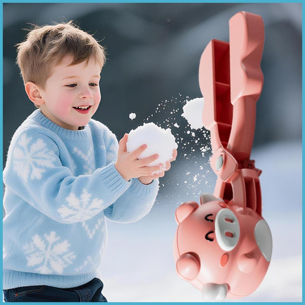 Snow Ball Maker น่ารักสัตว์รูปแม่พิมพ์กบ Snow Ball Shaper เครื่องมือสําหรับเด็กวัยหัดเดินเด็กผู้หญิง