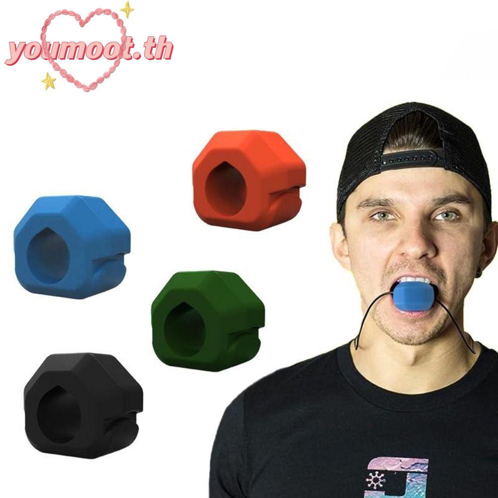 YOUMOOT Jaw Trainer, Anti-stress BPA ฟรี Jawline Exerciser, Gum เม็ดซิลิโคน Exerciser Shaper Facial 