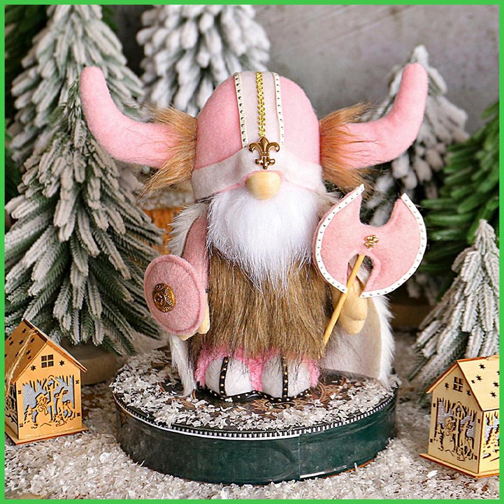นักรบไวกิ้ง Gnome ตุ๊กตาไวกิ้งนอร์ส Dwarf Vintage Gnome Miniature Decor Elf Home Decor ไวกิ้ง Dwarf 
