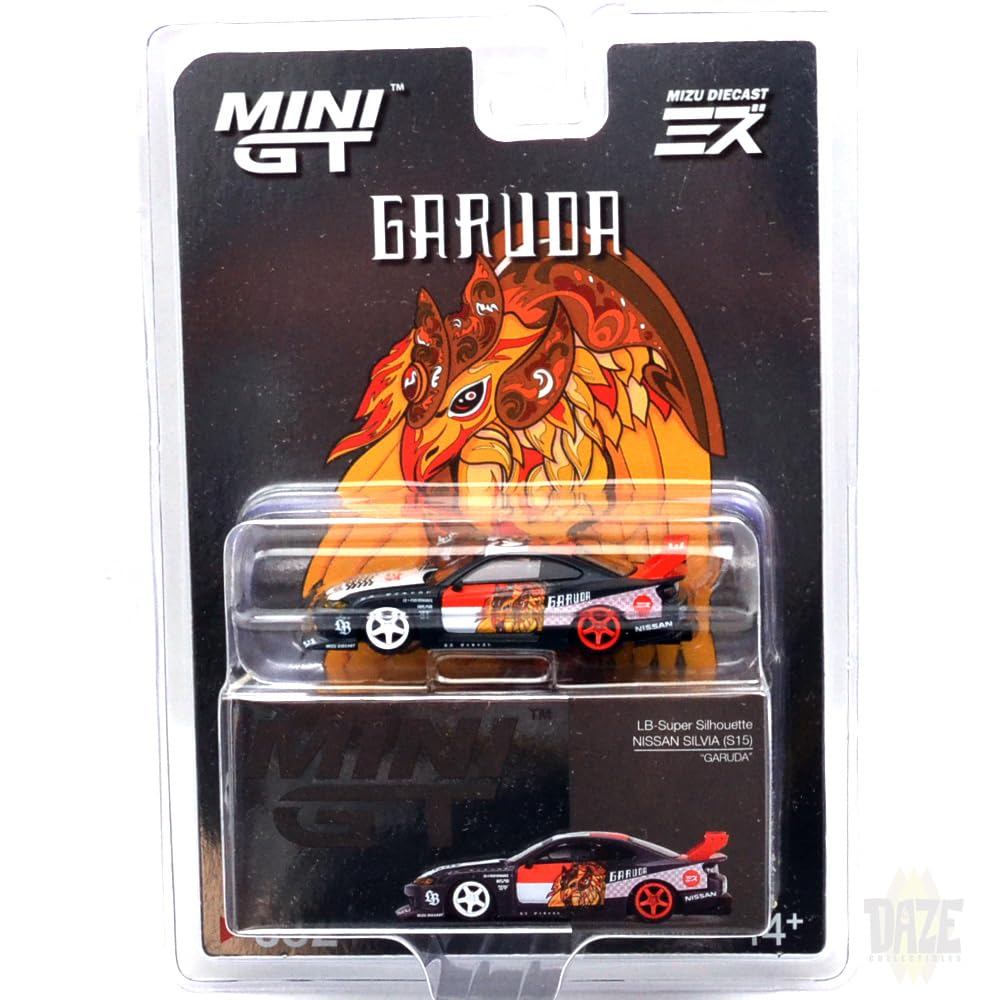 MINI GT 1:64 Scale LB-SUPER SILHOUETTE S15 SILVIA "GARUDA" MIZU DIECAST Nissan Silvia (S15) LB-Super