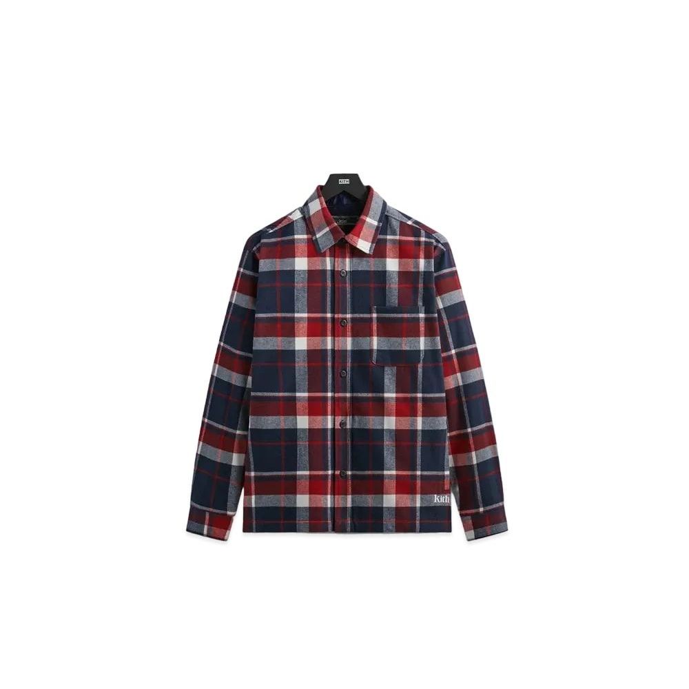 Kith Brushed Flannel Ginza Shirt Nocturnal Unused
